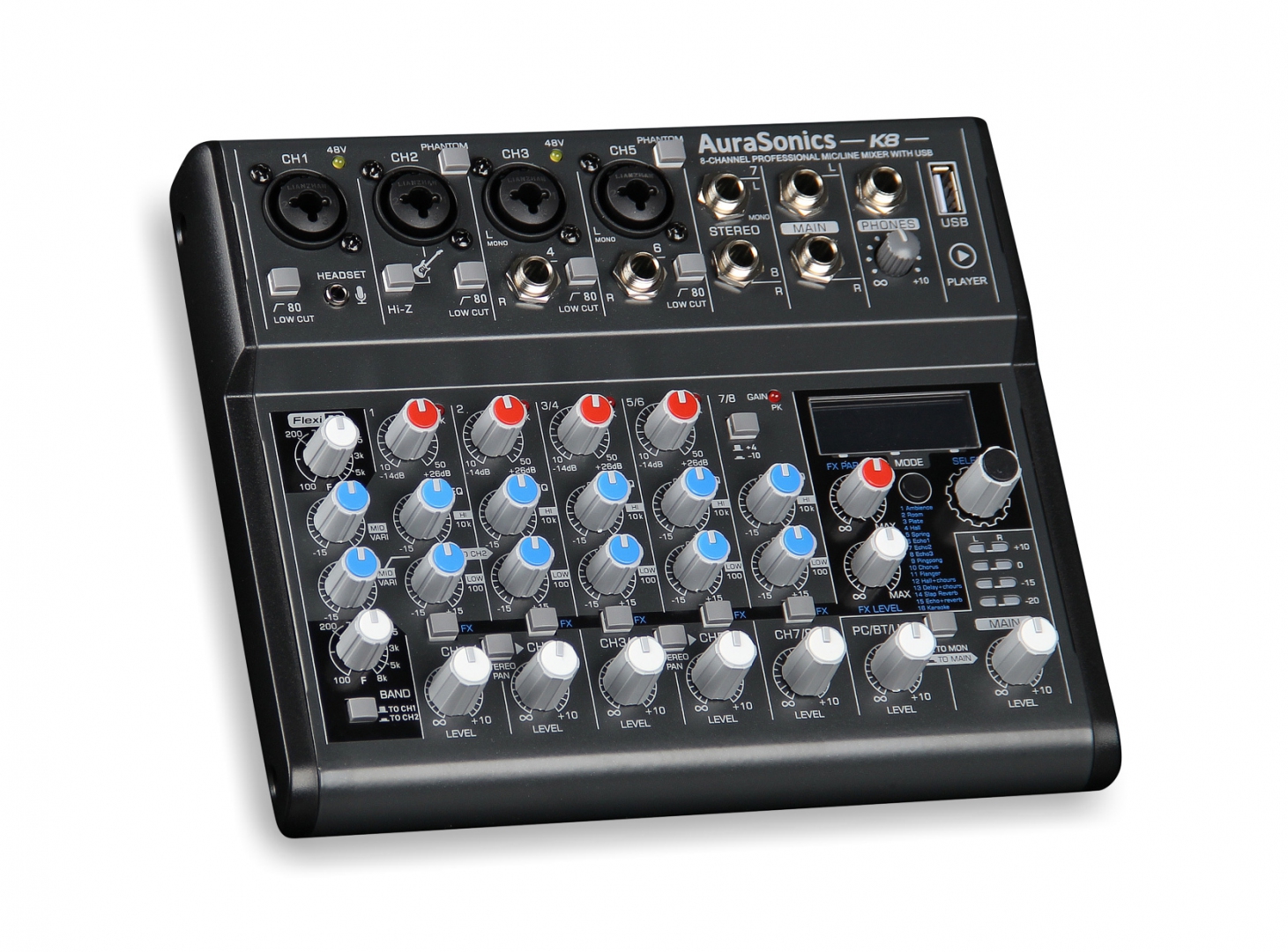 AuraSonics K8 компактный микшерный пульт в Казани