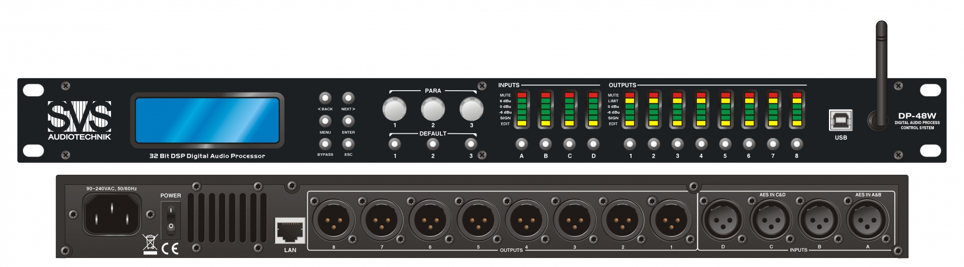 SVS Audiotechnik DP-48W Цифровой процессор: 4 входа 8 выходов в Казани