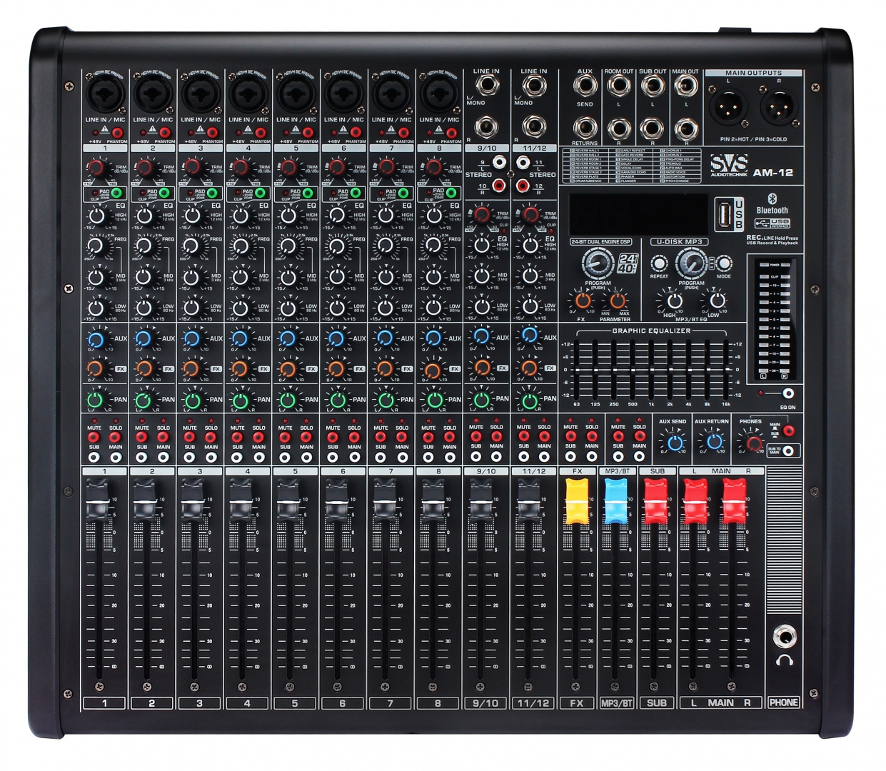 SVS Audiotechnik mixers AM-12 Микшерный пульт аналоговый, 12-канальный в Казани