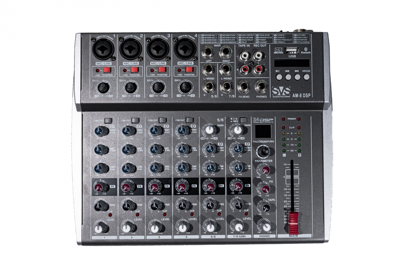 SVS Audiotechnik mixers AM-8 DSP Микшерный пульт аналоговый, 8-канальный в Казани
